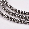 Electroplate Non-magnetic Synthetic Hematite Beads Strands G-J169B-2mm-07-3
