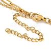 304 Stainless Steel Bowknot Pendant Necklaces LS-NJEW-L182-001G-07-7