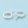925 Sterling Silver Screw Eye Peg Bails STER-D035-42S-5