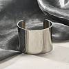 304 Stainless Steel Open Cuff Bangles BJEW-U015-01P-3