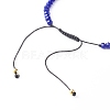 Adjustable Nylon Thread Braided Bead Bracelets Set BJEW-JB06440-10