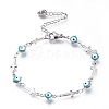 304 Stainless Steel Link Bracelets BJEW-M203-08P-1