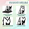 Non-Skid Iron Bookend Display Stands AJEW-WH0548-050-3
