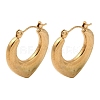 Heart 201 Stainless Steel Half Hoop Earrings for Women EJEW-G385-12G-1
