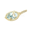 Brass Enamel Pendants KK-F886-03G-08-2