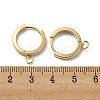 201 Stainless Steel Huggie Hoop Earrings Findings STAS-A167-01K-G-3