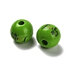 St. Patrick's Day Series Printed Schima Wood European Beads WOOD-V002-01K-2