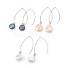 Natural Baroque Pearl Keshi Pearl Dangle Earrings EJEW-JE02932-M-1