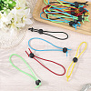 30Pcs 5 Colors Polyester Storage Bundling Elastic Rope AJEW-CN0006-36-4