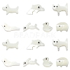 14Pcs 7 Styles Animal Theme Natural White Shell Beads Sets FIND-CJ0004-74-1