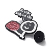 Hey You Dropped This Brain Funny Satrical Lyrics Enamel Pins JEWB-K001-12EB-3