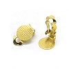 Brass Clip-on Earrings Findings KK-L184-24C-2