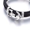 Leather Cord Bracelets X-BJEW-G603-12P-2