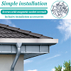 Aluminum Rectangle Gutter Valley Splash Guard AJEW-GA0009-98-5
