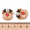 Christmas Theme Opaque Resin Pendants RESI-N039-103-3