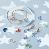 120Pcs 12 Colors Glass Pendants GLAA-GA0001-99-5