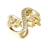 Brass Micro Pave Clear Cubic Zirconia Beads CU-CBAEEA8-24G-2