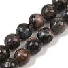 Natural Glaucophane Beads Strands X-G-R485-12-8mm-2
