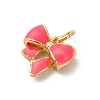 Brass Enamel Charms KK-Q098-27G-B-2