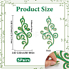 Flower Computerized Embroidery Cloth Iron on/Sew on Patches PATC-WH20017-13A-2