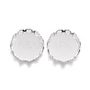 304 Stainless Steel Cabochon Settings STAS-P249-16G-S-1