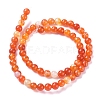 Natural Striped Agate/Banded Agate Beads Strands G-G582-8mm-62-2