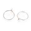 Ion Plating(IP) 316L Surgical Stainless Steel Hoop Earring Findings STAS-D164-04RG-2