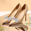 4Pcs 2 Colors Bowknot Detachable Rhinestone Shoe Buckle Clips FIND-GO0002-31-7
