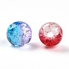 Baking Painted Transparent Crackle Glass Beads DGLA-Q018-6mm-M01-3