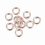 Jump ring, stainless steel, 6mm welded round, 4.4mm inside