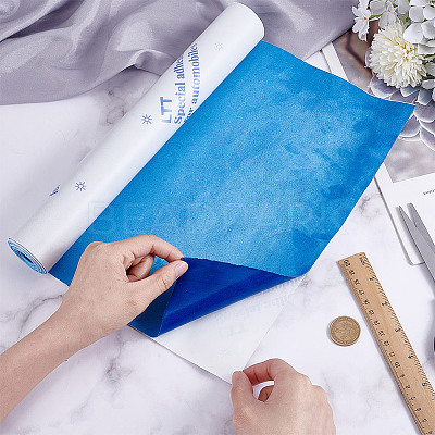 Self-adhesive Suede Fabric DIY-WH0899-52E-1