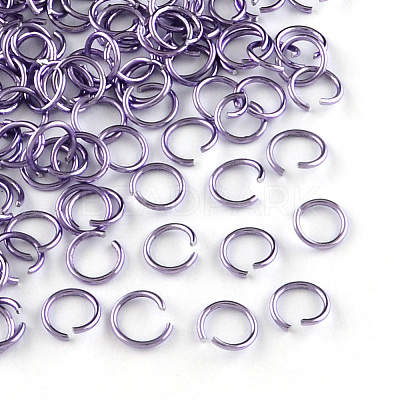 Anodized Aluminum Open Jump Rings X-ALUM-R005-0.8x6-06-1