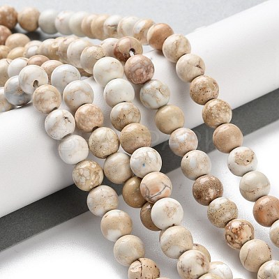 Dyed Natural Regalite/Imperial Jasper/Sea Sediment Jasper Beads Strands G-B124-C01-17-1