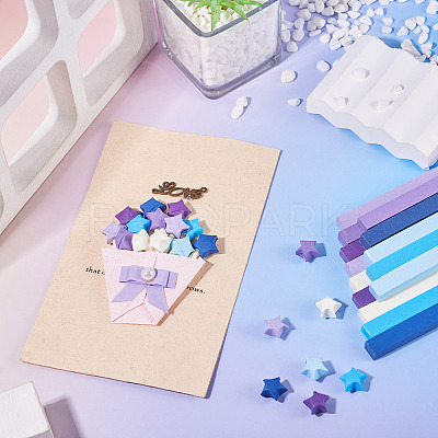 2 Sets Lucky Star Origami Paper DIY-TADJ0001-05-1