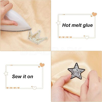 24Pcs 2 Style Computerized Embroidery Cloth Iron on/Sew on Patches DIY-FG0002-85-1