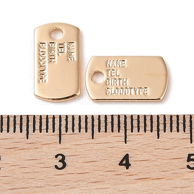 Brass Charms KK-G491-58G-1