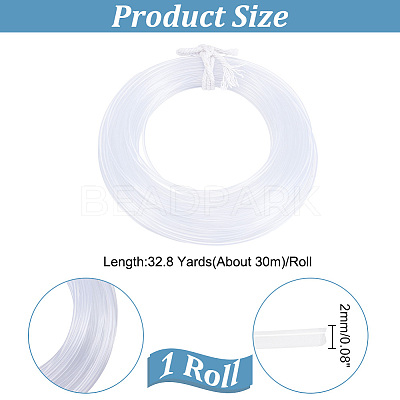 Hollow PVC Boning for Bridal Dress Bustle FIND-WH0018-40B-1