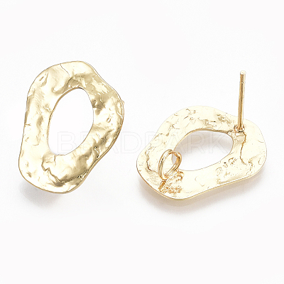 Brass Stud Earring Findings KK-S348-106-1