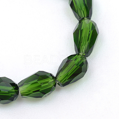 Transparent Glass Bead Strands X-GLAA-R168-8x11-01E-1