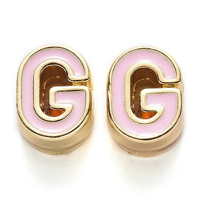 Rack Plating Alloy Enamel Beads LS-X-ENAM-S122-033G-NR-1