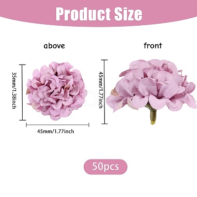 Cloth Artificial Flower Head DIY-WH0591-100-1