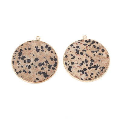Natural Dalmatian Jasper Pendants G-E526-10F-1