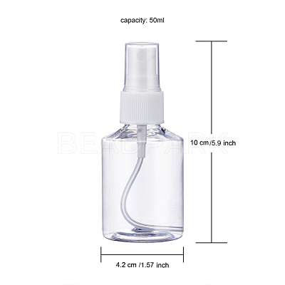 50ml Refillable PET Plastic Spray Bottles TOOL-Q024-02A-01-1