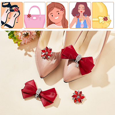Wedding Shoe Decoration Sets AJEW-NB0005-13B-1