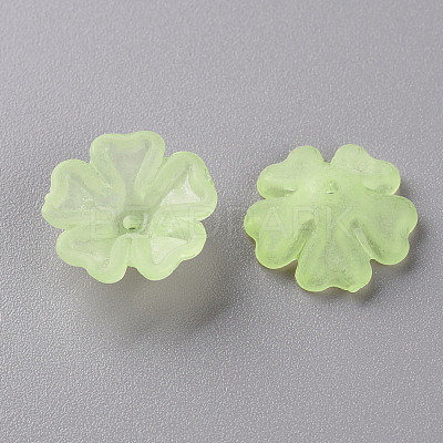 Transparent Frosted Acrylic Bead Caps MACR-S371-04A-728-1