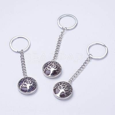 Natural Amethyst Keychain KEYC-E023-02K-1