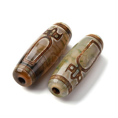 Tibetan Style dZi Beads X-TDZI-E004-02-1