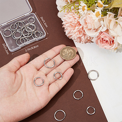 24Pcs 3 Styles 316L Surgical Stainless Steel Huggie Hoop Earrings for Girl Women EJEW-BBC0001-43-1
