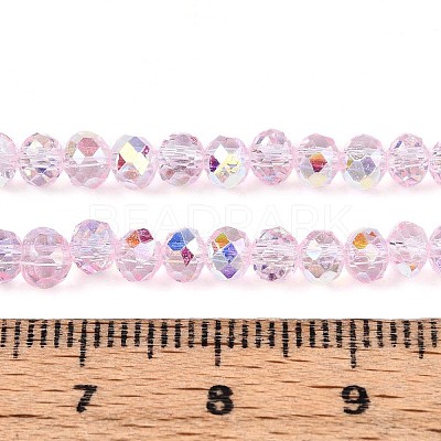Transparent Glass Beads Strands EGLA-N016-4mm-04-1