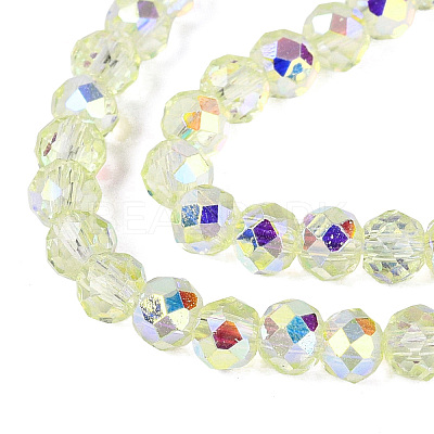 Transparent Glass Beads Strands LS-EGLA-N016-6mm-07-1